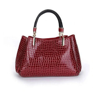Faux Crocodile Leather‎ Embossed Bag